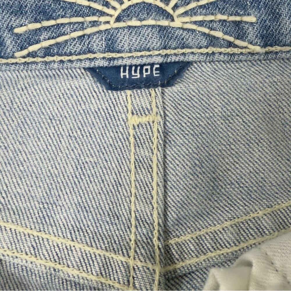 Daily Blue By AG Hype Straight Leg Jeans High Rise Distressed Dust Size‎ 25 NEW - Picture 9 of 15